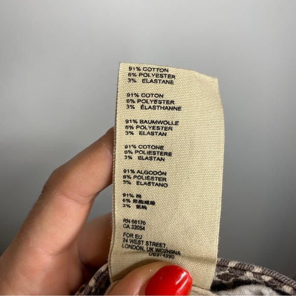 Free People Modern Femme Leopard Denim Mini Skirt - Picture 9 of 10